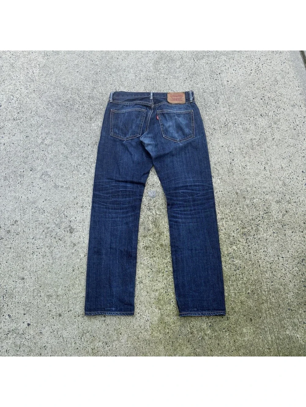 Levi’s Matchstick Redline Selvedge Denim Jeans 31x32 Dark Indigo Faded Distress